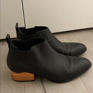 Alexander Wang Rose Gold Booties (Size 37.5)